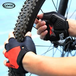 Bicycle Half Finger Shockproof Gloves With Thick GEL Silicone Breathable Anti-slip MTB Road Bike Cycling Quick Release Gloves