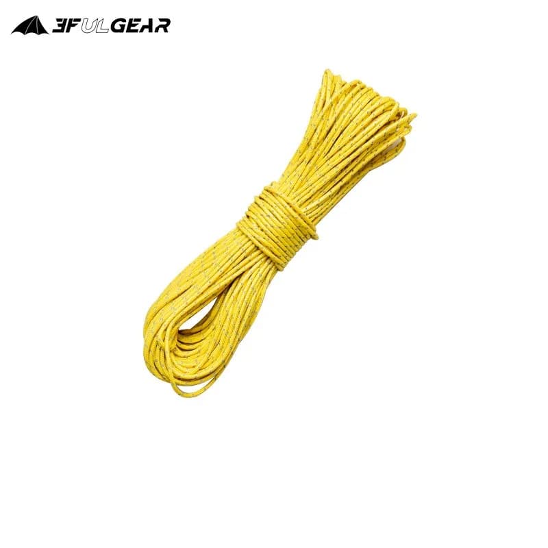 3F UL GEAR Outdoor 1.5MM 20 Meters Dyneema Reflective Rope Camping Tent UHMWPE Wind Rope