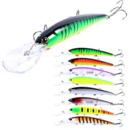 1pc 16.5cm 21g 6# Hook Deep Diving Large Minnow Wobbler Lure Artificial Hard Bait Crankbait Bass Pike Walleye Perch Fishing Gear