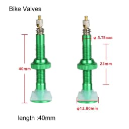 BOLANY 1PCS Bicycle Valve 40mm/60mm Road Bike Vacuum Nozzle For Bike Tubeless Tire Core Aluminum Alloy Valve Accessories