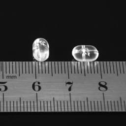 MNFT 100PCS Fishing Beads Transparent Clear Oval Double Cross Hole Beads Sabiki Rig 3 Way Connector Fishing Accessories