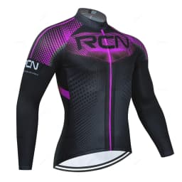 Rvouei Mens Autumn Long Sleeve New Racing MTB Spring Long Cycling Jersey Set Bike Cycling Bicycle Clothing Uniform Ropa Ciclismo