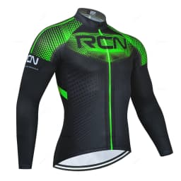 Rvouei Mens Autumn Long Sleeve New Racing MTB Spring Long Cycling Jersey Set Bike Cycling Bicycle Clothing Uniform Ropa Ciclismo