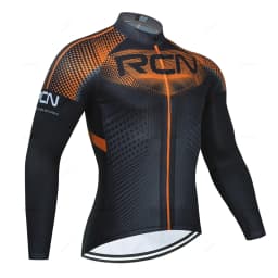 Rvouei Mens Autumn Long Sleeve New Racing MTB Spring Long Cycling Jersey Set Bike Cycling Bicycle Clothing Uniform Ropa Ciclismo