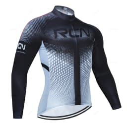 Rvouei Mens Autumn Long Sleeve New Racing MTB Spring Long Cycling Jersey Set Bike Cycling Bicycle Clothing Uniform Ropa Ciclismo