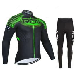 Rvouei Mens Autumn Long Sleeve New Racing MTB Spring Long Cycling Jersey Set Bike Cycling Bicycle Clothing Uniform Ropa Ciclismo