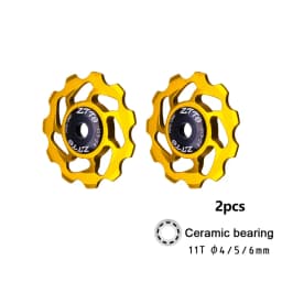 ZTTO 11T MTB Bicycle Rear Derailleur Jockey Wheel Ceramic Bearing Pulley AL7075 CNC Road Bike Guide Roller Idler 4mm 5mm 6mm