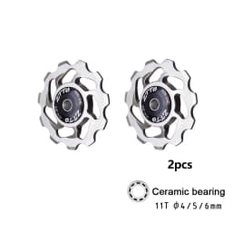 ZTTO 11T MTB Bicycle Rear Derailleur Jockey Wheel Ceramic Bearing Pulley AL7075 CNC Road Bike Guide Roller Idler 4mm 5mm 6mm