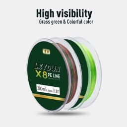 LEYDUN Micro Hot Fishing Lines 8 Strands Braided PE 300m Japan Smooth Multifilament Line Sea Fishing Carp Fly Wire Line Tool