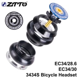 ZTTO 3434S MTB Bike Road Bicycle Headset 34mm EC34 CNC 1 1/8 28.6 Straight Tube fork Internal 34 Conventional Threadless Headset