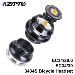ZTTO 3434S MTB Bike Road Bicycle Headset 34mm EC34 CNC 1 1/8 28.6 Straight Tube fork Internal 34 Conventional Threadless Headset