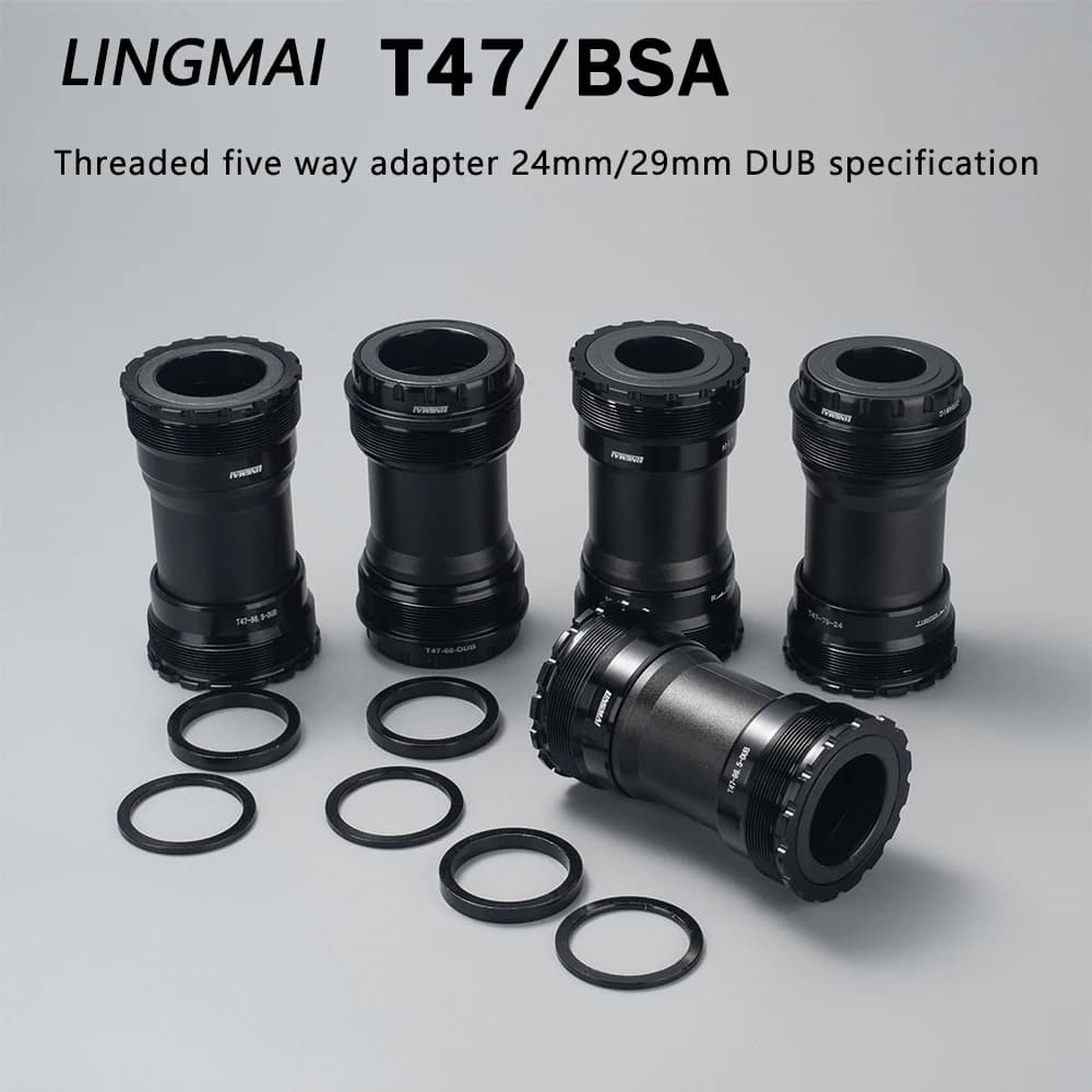 Bicycle Bottom Bracket Ceramic Bearing BB T47 Thread 68mm 73mm 86.5mm Bsa 68mm 73mm for Mountain Road Bike Central Movement DUB