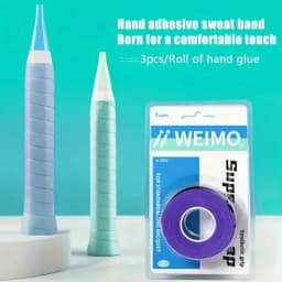1 box badminton racket handle rubber non-slip handle cover wrap grip strap sweat absorbent tennis racket