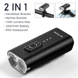 VICTGOAL Bicycle Light 1000LM Waterproof Bike Helmet Headlight Handlebar Type-C LED Flashlight MTB Cycling Scooter Front Lamp