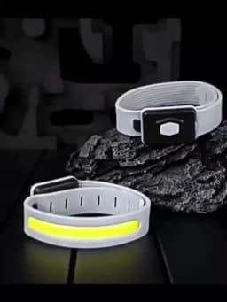 COB LED Armband Light 350mAh 500LM Sport Night Running Warning Arm Leg Wristband Light Type-C USB Rechargeable IPX4 Waterproof