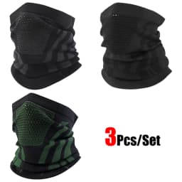 1pc/2pcs/3pcs Unisex Winter Breathable Warm Ski Mask Bike Motorcycle Half Face Mask Scarf Outdoor Hiking Fishing Cycling Mask