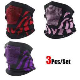 1pc/2pcs/3pcs Unisex Winter Breathable Warm Ski Mask Bike Motorcycle Half Face Mask Scarf Outdoor Hiking Fishing Cycling Mask