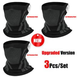 1pc/2pcs/3pcs Unisex Winter Breathable Warm Ski Mask Bike Motorcycle Half Face Mask Scarf Outdoor Hiking Fishing Cycling Mask