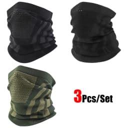 1pc/2pcs/3pcs Unisex Winter Breathable Warm Ski Mask Bike Motorcycle Half Face Mask Scarf Outdoor Hiking Fishing Cycling Mask