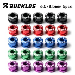 BUCKLOS Bike Chainring Bolts 6.5mm 8.5mm Single/Double Speed Disc Chainwheel Screws for Bicycle Crankset Bike Accessories