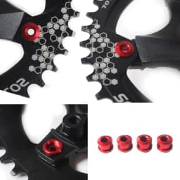 BUCKLOS Bike Chainring Bolts 6.5mm 8.5mm Single/Double Speed Disc Chainwheel Screws for Bicycle Crankset Bike Accessories
