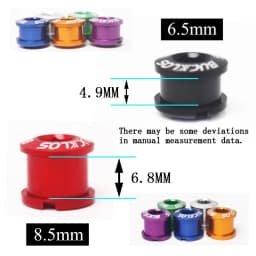 BUCKLOS Bike Chainring Bolts 6.5mm 8.5mm Single/Double Speed Disc Chainwheel Screws for Bicycle Crankset Bike Accessories
