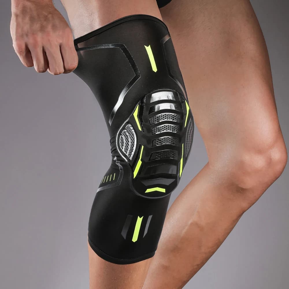 1Pc Knee Brace Compression Knee Support Knee Pads Knee Sleeve For Hiking Leg Guards Cycling Protective Gear, Leg Protection