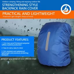 GOBYGO Reflective Waterproof Backpack Rain Cover Safety Light Rain Cover Case Bag Hiking Sport Night Cycling Outdoor Camping