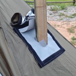 Hot Tent Stove Jack / Fire Resistant Anti-Scald / Fire Stove Pipe Vent Pipe Protect Ring Winter Camping Teepee Tipi Accessory