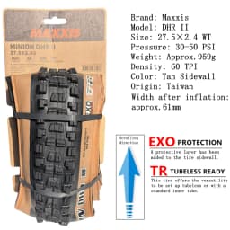 Maxxis Minion DHR (M327ru) 26/27.5/29 Inch, Downhill Folding Tire For Mountain Bike, More Wear-resistant And Stronger Cornering