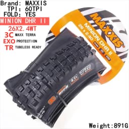 Maxxis Minion DHR (M327ru) 26/27.5/29 Inch, Downhill Folding Tire For Mountain Bike, More Wear-resistant And Stronger Cornering