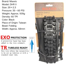 Maxxis Minion DHR (M327ru) 26/27.5/29 Inch, Downhill Folding Tire For Mountain Bike, More Wear-resistant And Stronger Cornering