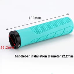 Rubber Handlebar Grips Folding Balance Bike Grips Shockproof Non-slip Mountain Bicycle Grip Aluminum Alloy Lock on MTB Cuffs