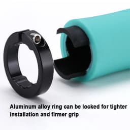 Rubber Handlebar Grips Folding Balance Bike Grips Shockproof Non-slip Mountain Bicycle Grip Aluminum Alloy Lock on MTB Cuffs
