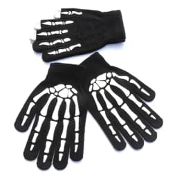 Knitting Gloves Skeleton Head Luminous Half Finger Full Fingers Print Warm Breathable Men Women Fitness Glove Cycling Equipment