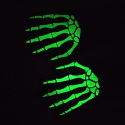 Knitting Gloves Skeleton Head Luminous Half Finger Full Fingers Print Warm Breathable Men Women Fitness Glove Cycling Equipment