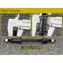 150mm 180mm Mountain Bike MTB Front Rear Axle Bike Spindle Bike Solid Shaft Bicycle Wheel Hub Axle Front Back Axles