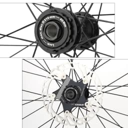 Bicycle Centerlock Lockring and Spacer Bike Center Lock Cover Wrench for 6 Bolt Disc Brake Rotor Wheelset Hub Aluminium Alloy