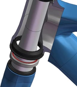 ZTTO MTB Road Bike CNC Headset 1 1/8"-1 1/2" Sealed Bearing 1.5 Tapered 28.6 Straight Tube Bike Fork Internal Steering Bearing