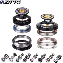 ZTTO MTB Road Bike CNC Headset 1 1/8"-1 1/2" Sealed Bearing 1.5 Tapered 28.6 Straight Tube Bike Fork Internal Steering Bearing