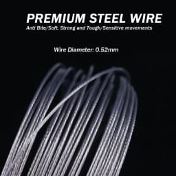 24Pcs Anti Bite Fishing Line Steel Wire Leader With Swivel Double-Lock Snap Accessory Lead Core Leash 25cm 15kg/35lb