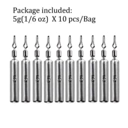 10pcs Fishing Sinker 3.5g 5g 7g 10g 14g 20g Drop Shot Weight Sinkers Fishing Tackle Accessories