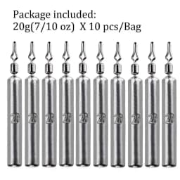 10pcs Fishing Sinker 3.5g 5g 7g 10g 14g 20g Drop Shot Weight Sinkers Fishing Tackle Accessories
