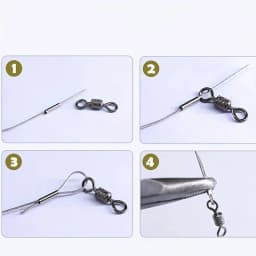 500Pcs/Bag Single Barrel Crimping Sleeves Fishing Line Wire Leader Copper Tube Connectors Mixed Copper Tube Ice Fishing