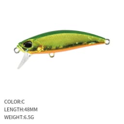 4.8cm 6.5g Fishing Lure Micro Minnow Wobbler Long Cast Sinking Trolling Jerkbait Swimbait Artificial Hard Bait Trout Bass Bait