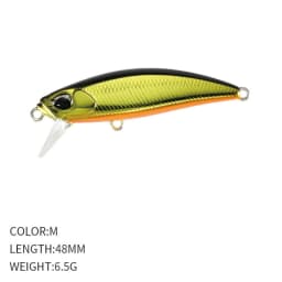 4.8cm 6.5g Fishing Lure Micro Minnow Wobbler Long Cast Sinking Trolling Jerkbait Swimbait Artificial Hard Bait Trout Bass Bait