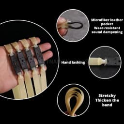 2MM Powerful Resilient Rubber Flat Elastic Band For Slingshot Catapult Latex Tape Replacement Accessory Outdoor Hunting Tools