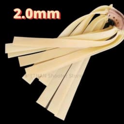 2MM Powerful Resilient Rubber Flat Elastic Band For Slingshot Catapult Latex Tape Replacement Accessory Outdoor Hunting Tools