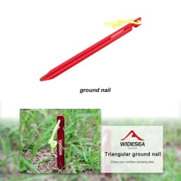 Widesea Camping 4pc/set Tent Pegs Stakes Nails for Hard Snow Floor Outdoor Accessories Shelter Equipment Supplies Hiking Tourist