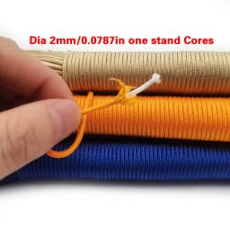 IQiuhike 100 Colors Paracord 2mm 100FT,50FT,25FT One Stand Cores Paracord Rope Paracorde Cord For Jewelry Making Wholesale
